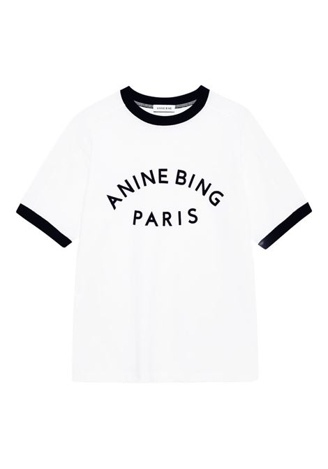 t-shirt jaylin paris donna ivory ANINE BING | A-08-11527IVY1